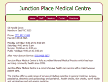 Tablet Screenshot of junctionplacemedicalcentre.com.au